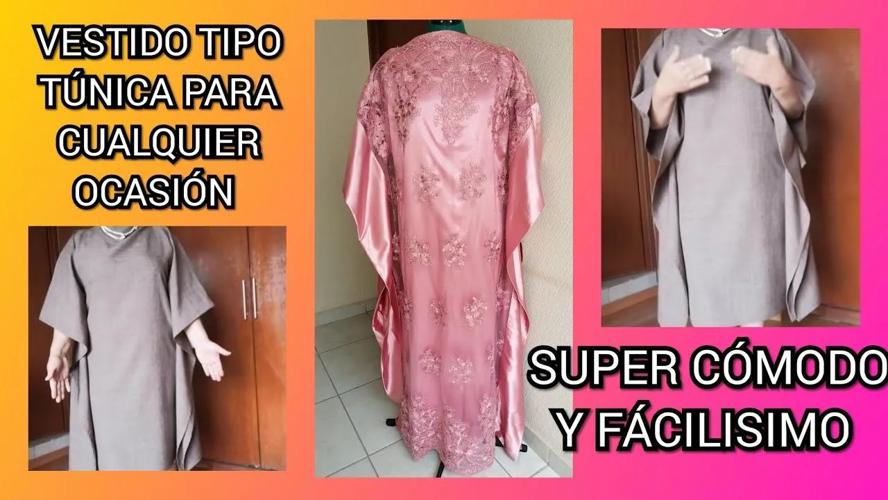 13. VESTIDO/TÚNICA, PARA CUALQUIER OCASIÓN, CÓMODO Y FÁCILISIMO. - YouTube 13. VESTIDO/TÚNICA, PARA CUALQUIER OCASIÓN, CÓMODO Y FÁCILISIMO. - YouTube