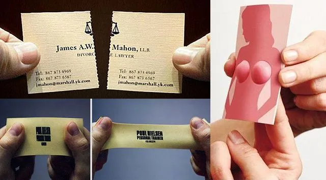 14 ejemplos de tarjetas de presentación creativas | Marcianos 14 ejemplos de tarjetas de presentación creativas | Marcianos