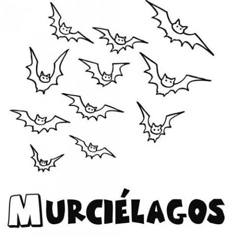Murciélagos para colorear. Dibujos gratis para Halloween Murciélagos para colorear. Dibujos gratis para Halloween