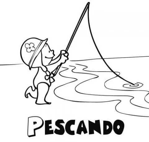 Dibujos para colorear de el niño y la mar - Imagui