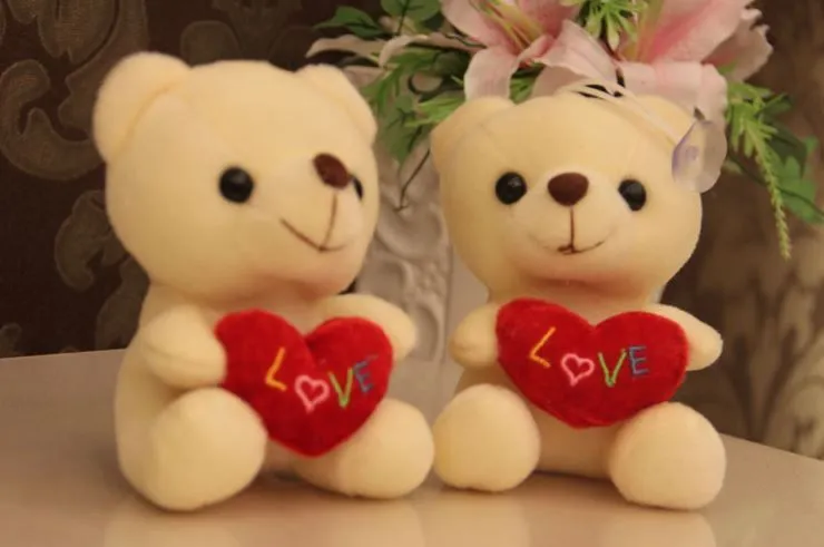 15 CM nueva bodega corazón oso teddy Bear juguete de felpa grab ... 15 CM nueva bodega corazón oso teddy Bear juguete de felpa grab ...