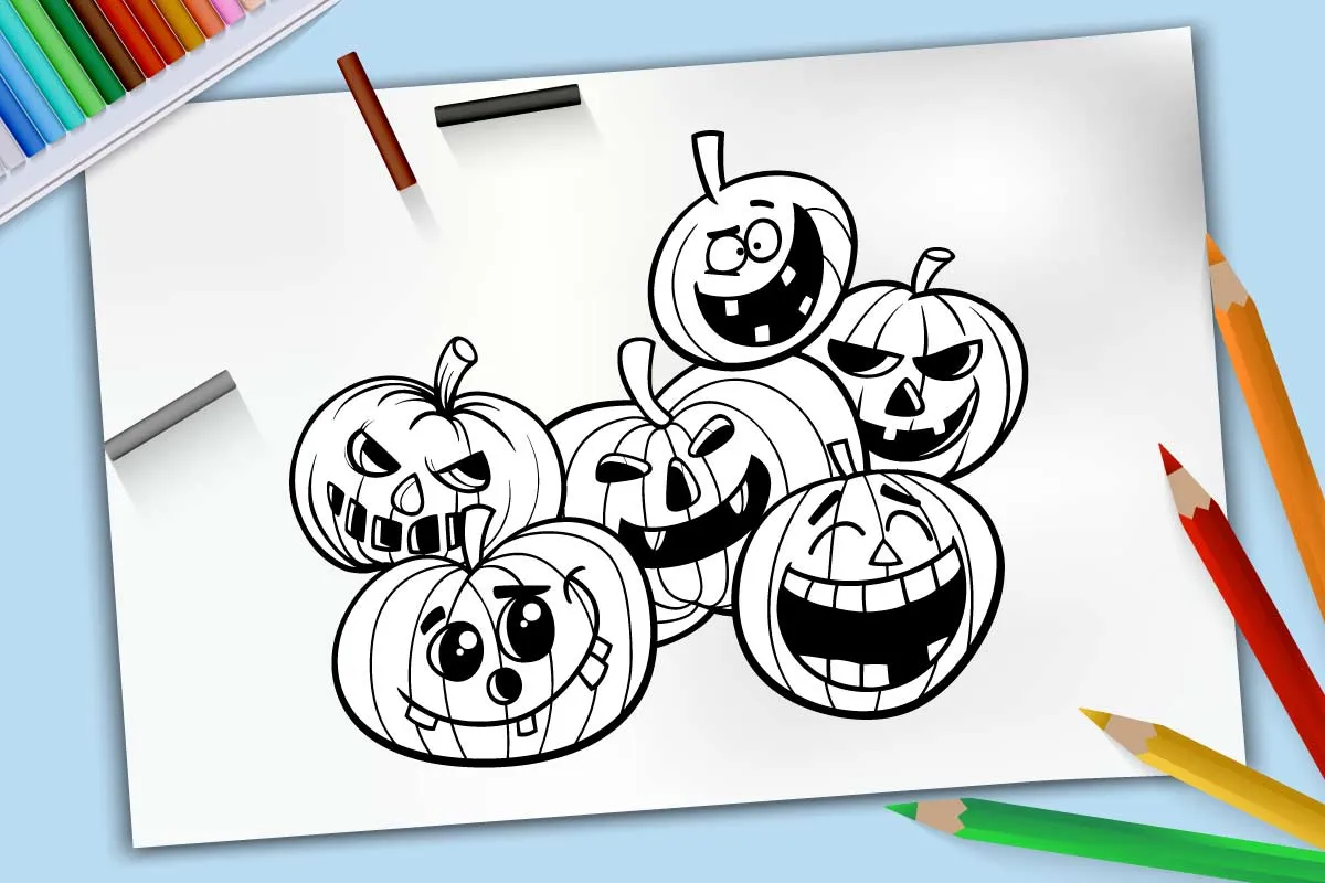 15 dibujos de calabazas de Halloween para colorear - Pequeocio 15 dibujos de calabazas de Halloween para colorear - Pequeocio