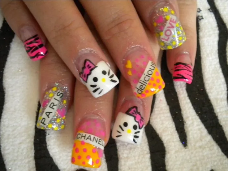 15 Diseños de Uñas Hello Kitty - ε Diseños e Ideas originales para ...