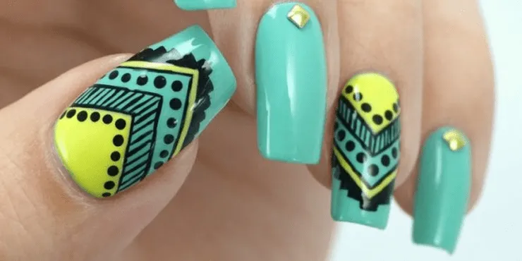 15 Diseños de uñas tribales que todas te envidiarán 15 Diseños de uñas tribales que todas te envidiarán