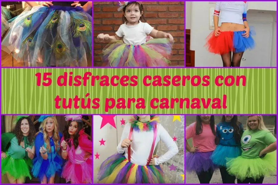15 disfraces caseros con tutús para carnaval | Manualidades 15 disfraces caseros con tutús para carnaval | Manualidades