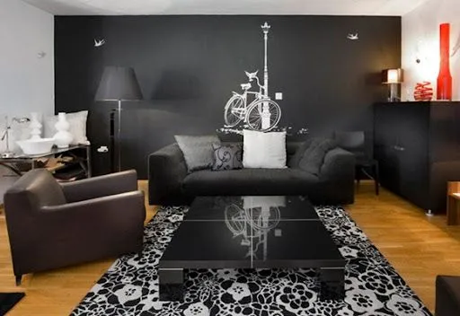15 Ejemplos de salas decoradas con interesantes murales de fondo ... 15 Ejemplos de salas decoradas con interesantes murales de fondo ...