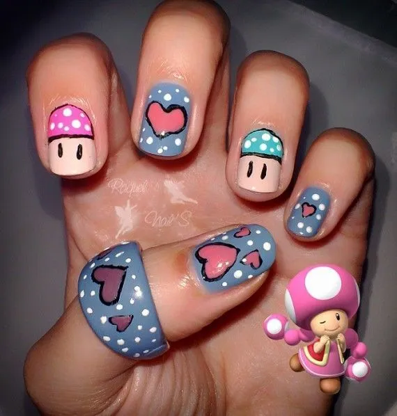 Uñas pintadas on Pinterest | Mario Bros, Google and Nails