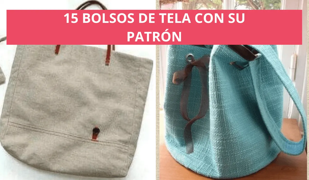 15 Ideas de bolsos hechos de tela con su patrón - Manualidades eli 15 Ideas de bolsos hechos de tela con su patrón - Manualidades eli