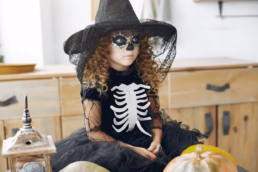 15 maquillajes de Halloween para niños, fáciles y terroríficos