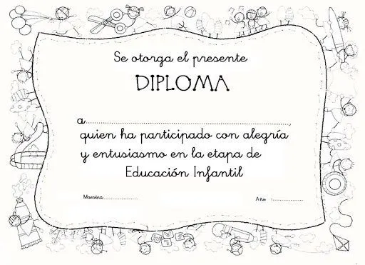 15 must-see Diplomas Infantiles Pins | Diplomas para niños ...