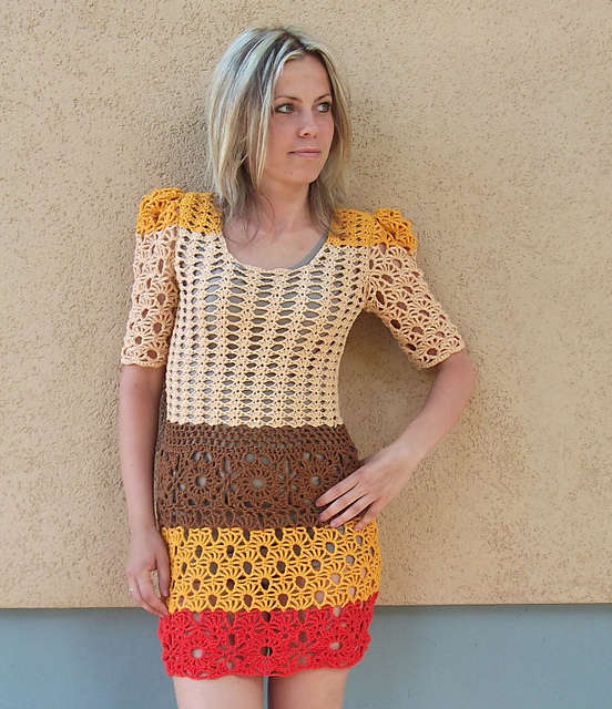 15 Patrones Crochet hermoso vestido |