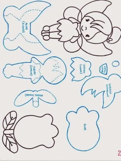 17 Best images about Muñecas planas goma eva on Pinterest ...