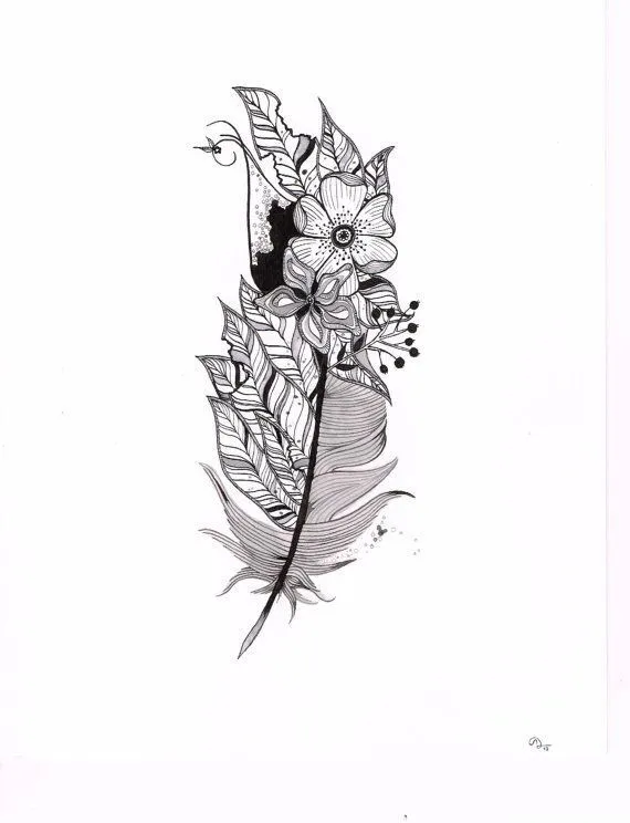 15. plumas y flores - 41 tatuajes inspiradora y sobre todo blanco y… 15. plumas y flores - 41 tatuajes inspiradora y sobre todo blanco y…