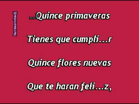 15 primaveras de campeche show karaoke full - YouTube