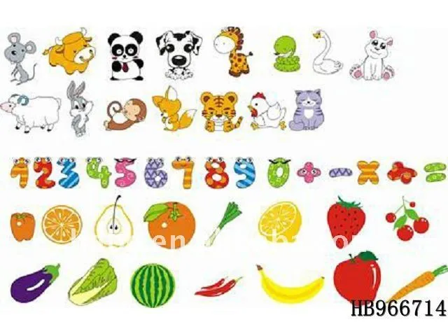 15 unids números magnéticos de madera, De los niños juguetes ...