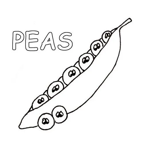 Vegetales y frutas en inglés para colorear - Imagui
