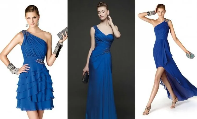 15 vestidos azules para un look de invitada - bodas.com.mx