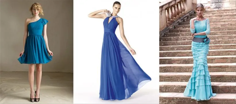 15 vestidos azules para un look de invitada