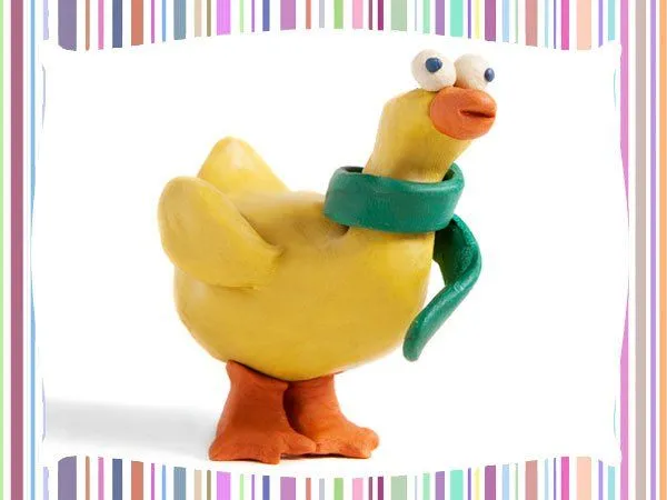 Pato de plastilina. Manualidades de animales Pato de plastilina. Manualidades de animales