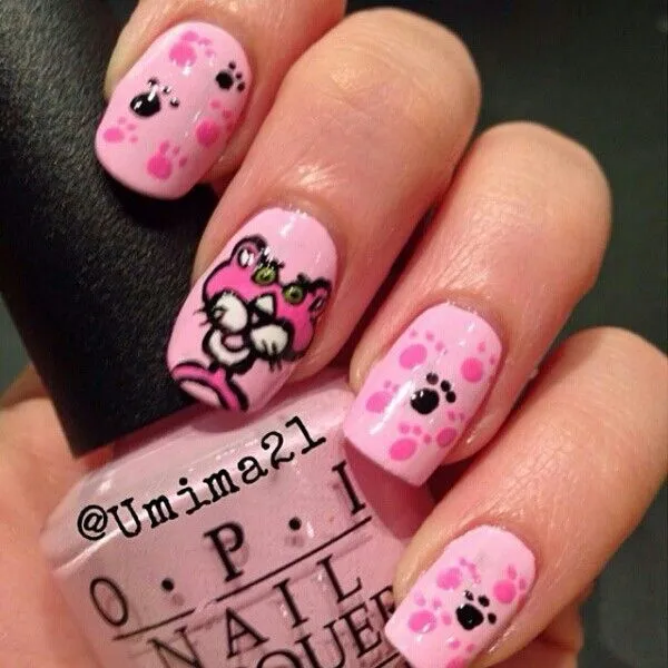 16 Diseños de Uñas de la Pantera Rosa - ε Diseños e Ideas ...