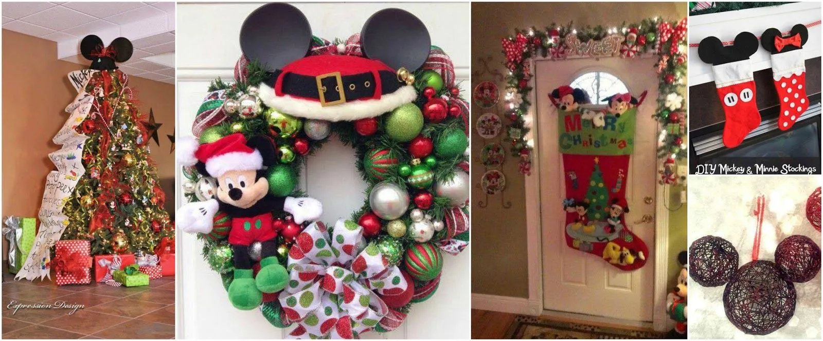 16 Ideas decorativas navideñas con temática de Mickey Mouse ~ cositasconmesh 16 Ideas decorativas navideñas con temática de Mickey Mouse ~ cositasconmesh