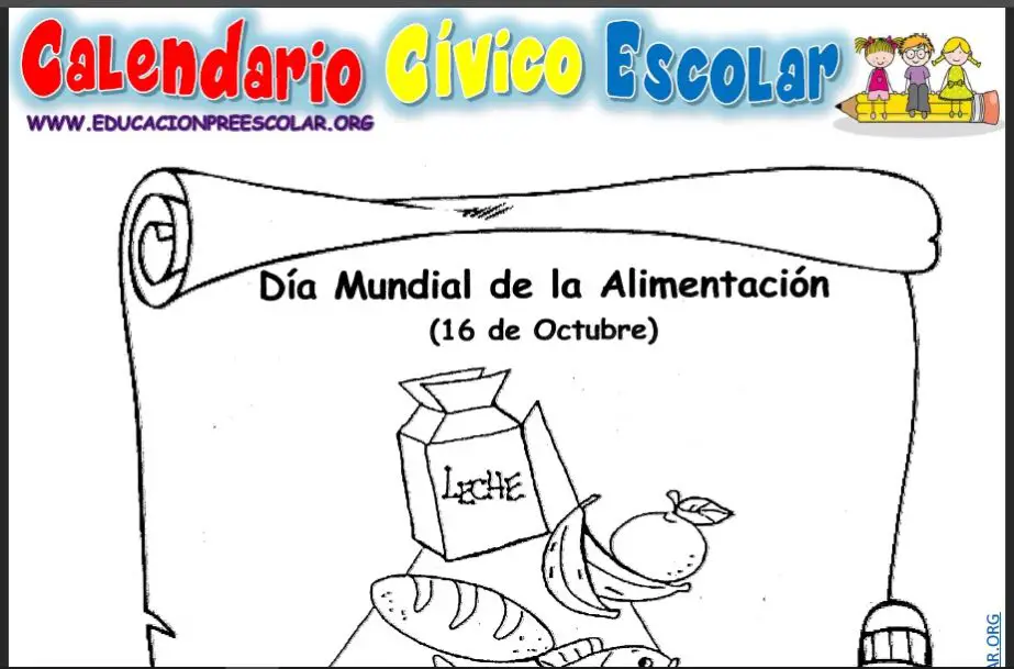 16 de Octubre Día Mundial de la Alimentación — Educación Preescolar 16 de Octubre Día Mundial de la Alimentación — Educación Preescolar