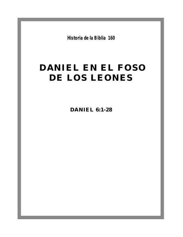 160 daniel en el foso de los leones