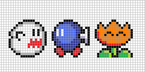 16x16 Mario Pixel Art Grid by Hama-Girl on DeviantArt