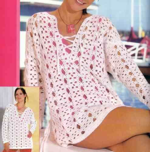 blusas on Pinterest | Crochet Tops, Crochet and Tejidos