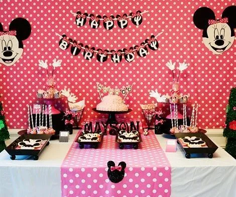 mesa de postres minnie mouse - Buscar con Google | minnie mouse ...