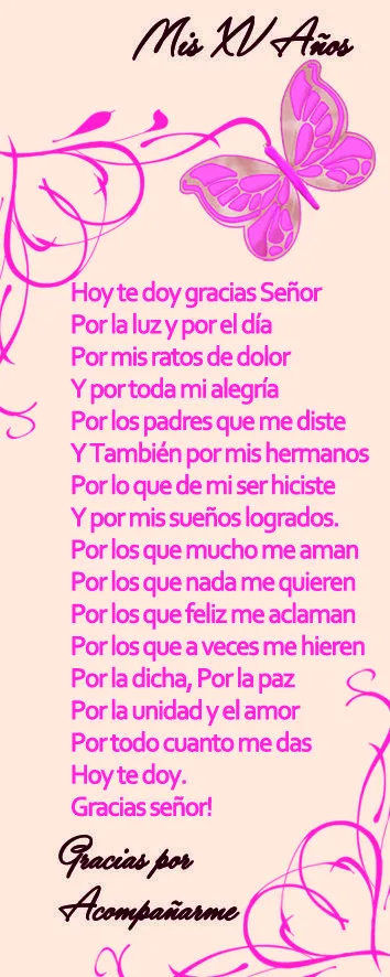 17 Best ideas about Oraciones De Xv Años on Pinterest | Flores ...