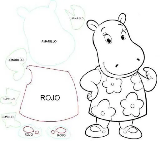 molde Backyardigans | Goma eva, Foamy | Pinterest | Blanco Y Negro ... molde Backyardigans | Goma eva, Foamy | Pinterest | Blanco Y Negro ...