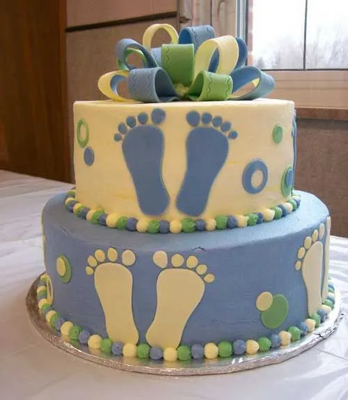 17 lindos pasteles para un baby shower de niño | Baby Shower De ...