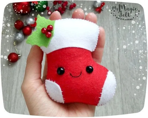 17 mejores ideas sobre Adornos De Navidad De Fieltro en Pinterest ...