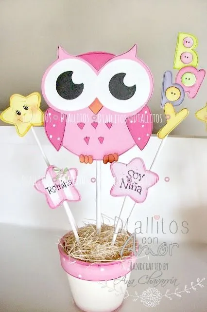 centro de mesa buhita baby https://www.facebook.com/pages ...