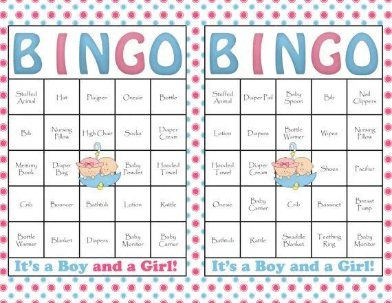 17 mejores ideas sobre Bingo De Baby Shower en Pinterest | Juegos ...