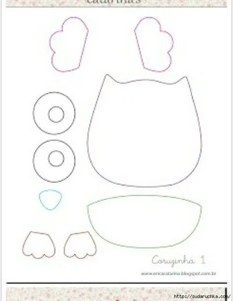 Molde para hacer buhos de fieltro-4 | llaveros | Pinterest ... Molde para hacer buhos de fieltro-4 | llaveros | Pinterest ...