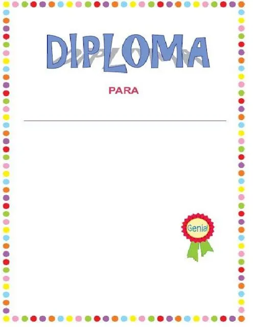 17 mejores ideas sobre Diplomas Para Imprimir en Pinterest ...