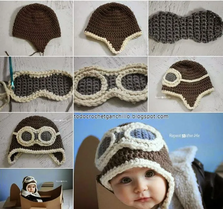17 mejores ideas sobre Gorros Para Bebé De Ganchillo en Pinterest ... 17 mejores ideas sobre Gorros Para Bebé De Ganchillo en Pinterest ...
