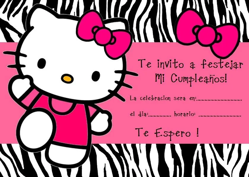 17 mejores ideas sobre Invitaciones De Hello Kitty en Pinterest ...