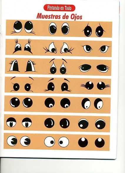 Dibujos y Plantillas para imprimir: Como pintar ojos en munecos ...