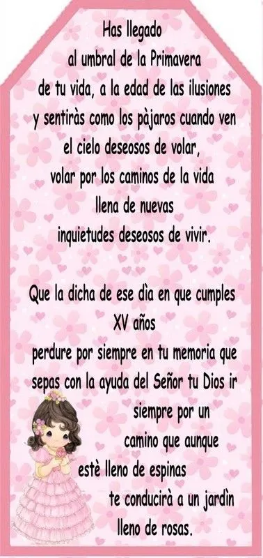 17 mejores ideas sobre Oraciones De Xv Años en Pinterest | Flores ... 17 mejores ideas sobre Oraciones De Xv Años en Pinterest | Flores ...