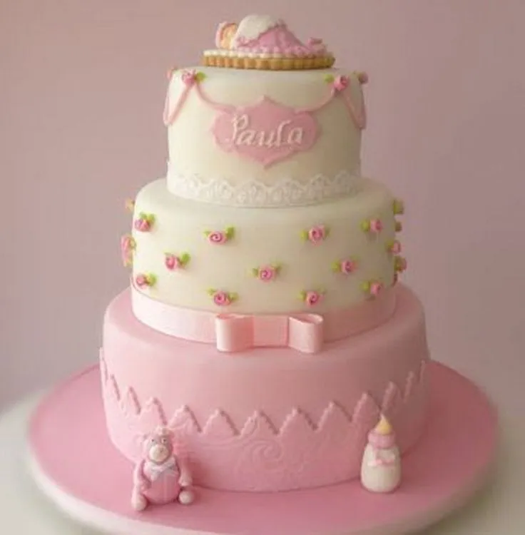 17 mejores ideas sobre Pastel De Bautizo De Niñas en Pinterest ...