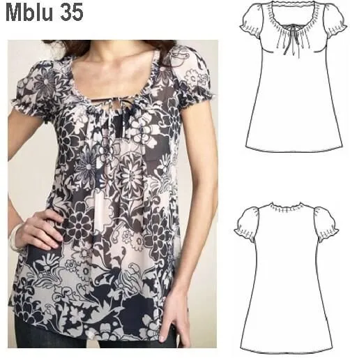 17 mejores ideas sobre Patrones De Blusas Modernas en Pinterest ...