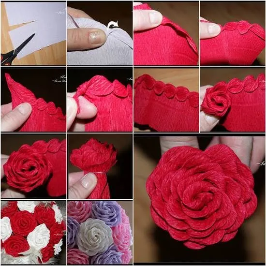 17 mejores ideas sobre Rosas De Papel Crepé en Pinterest | Flores ... 17 mejores ideas sobre Rosas De Papel Crepé en Pinterest | Flores ...