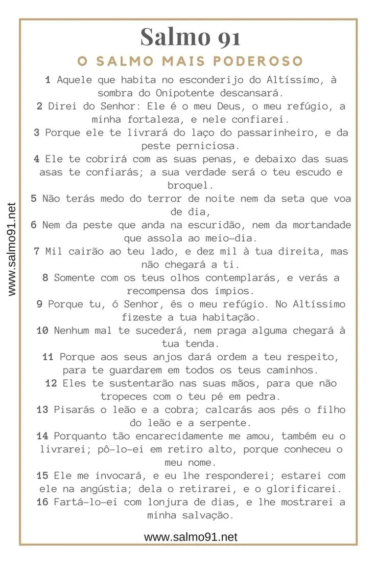 17 mejores ideas sobre Salmo 91 Para Imprimir en Pinterest | Salmo ...