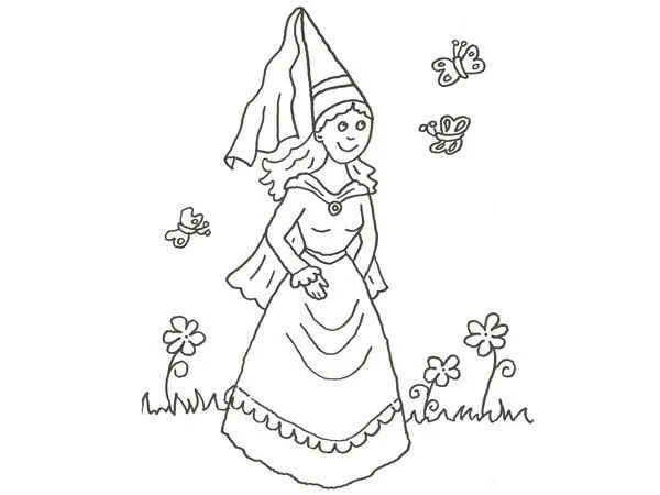 Como dibujar una princesa - Imagui