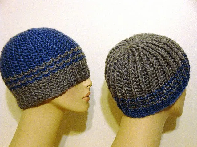 1774.- Gorros de ganchillo... para ellos | Labores en Red