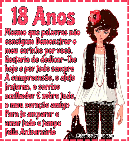18 Anos - Imagens, Mensagens e Frases para Facebook (Página 2) 18 Anos - Imagens, Mensagens e Frases para Facebook (Página 2)