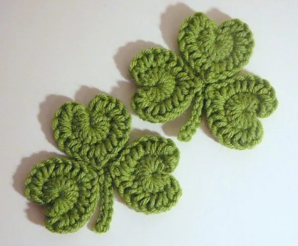 18 Crochet patrones trébol y tréboles para St. Día de Patrick |